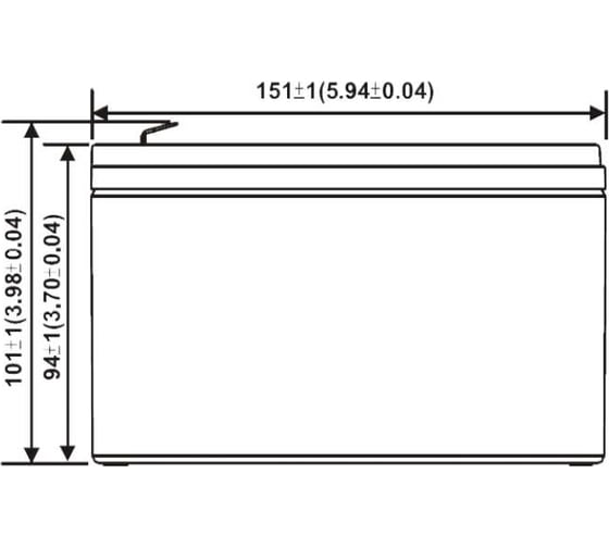 Аккумулятор для ИБП WBR UPS123606 F2 УТ-00001980