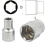 Матовая головка Aist 11 мм 1/4" 6-гранная без накатки 211111A-M 00-00002688 1