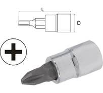 Головка-бита Aist Philips PH.1 1/4" зеркальная 240101P-B-X 00-0002438