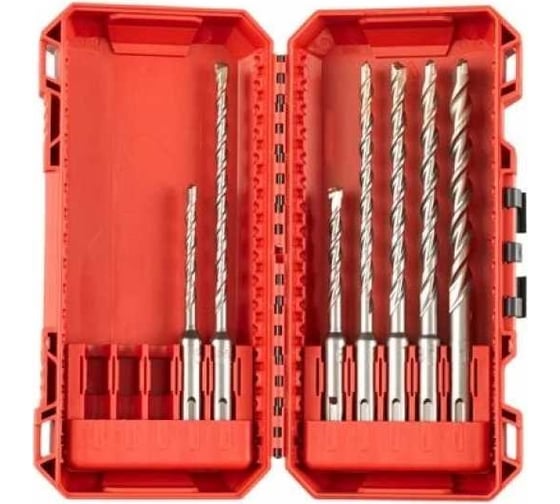 Набор буров M2 SDS-plus, 5/6x110 мм, 5.5/6/7/8/10x160 мм, 7 предметов Milwaukee 4932492116 1