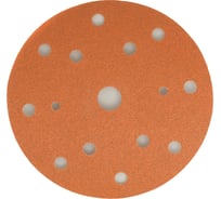 Круг шлифовальный Q128OM ORANGE FILM 100 шт, 150 мм, на липучке, 15 отверстий, оранжевый, P120 SUNMIGHT 21008
