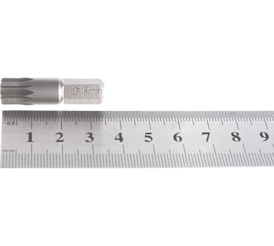 Двенадцатигранная короткая бита Hans XZN на 5/16" 10 мм 082-4M10