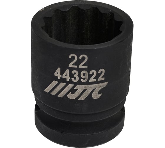 Торцевая головка JTC 12-гранная 1/2x22 мм длина 38 мм JTC-443922