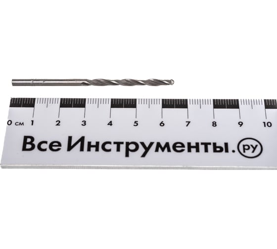 Сверло по металлу Туламаш цилиндрический хвостовик 3.1 мм Р6М5 98220 1