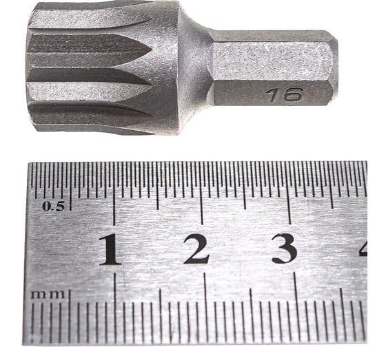 Двенадцатигранная короткая бита Hans XZN на 5/16