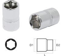 Головка Aist 15 мм 3/8" 6-гранная двойное покрытие 311115D-X 00-00006143