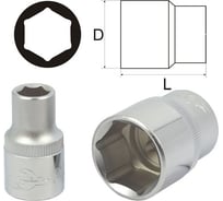 Головка Aist 27 мм 1/2" 6-гранная 411127D-X 00-00006178