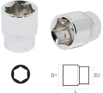 Головка Aist 19 мм 3/8" 6-гранная двойное покрытие 311119D-X 00-00006147