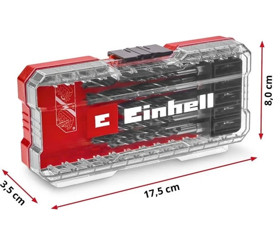 Набор сверл 10 шт, 3-8 мм, по дереву, с 6-гранным хвостовиком, s-case Einhell 108733