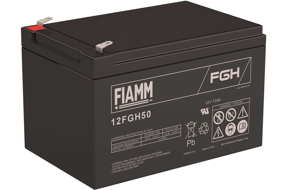 Аккумуляторная батарея 12 В, 12 Ач FIAMM 12FGH50 - выгодная цена ...