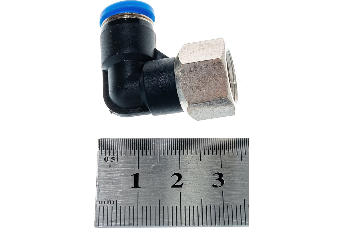 Фитинг угловой для пластиковых трубок (8 мм; 1/4М) ROCKFORCE RF-SPL08 ...