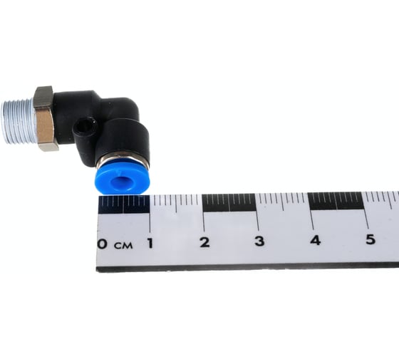 Фитинг угловой для пластиковых трубок (4 мм; 1/8М) ROCKFORCE RF-SPL04-01(2230)
