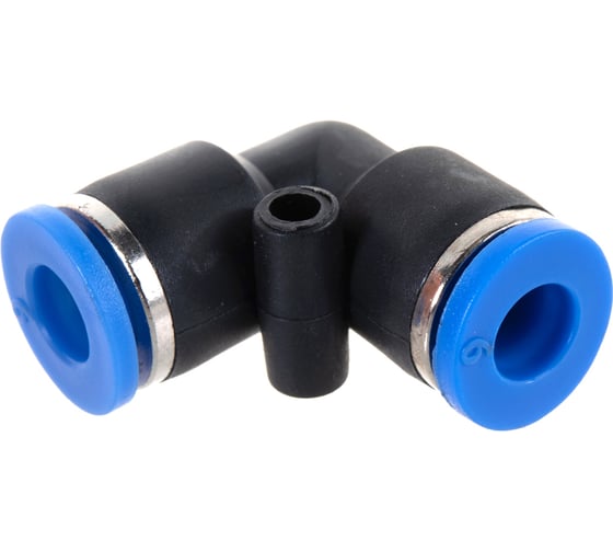 Фитинг угловой для пластиковых трубок (6 мм) ROCKFORCE RF-SPV06(2338)