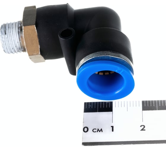 Фитинг угловой для пластиковых трубок (12 мм; 1/4М) ROCKFORCE RF-SPL12-02(2313)