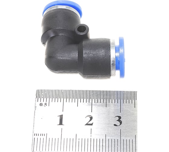 Фитинг угловой для пластиковых трубок (8 мм) ROCKFORCE RF-SPV08(2339)