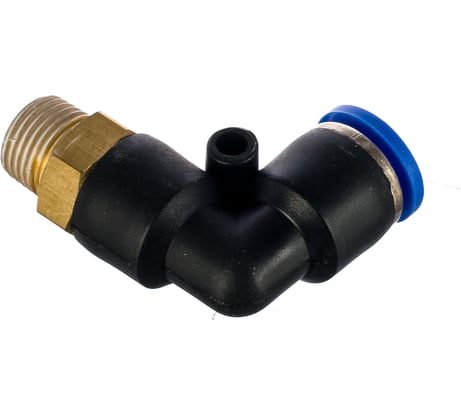 Фитинг угловой для пластиковых трубок (6мм; 1/8М) ROCKFORCE RF-SPL06-01(2247)