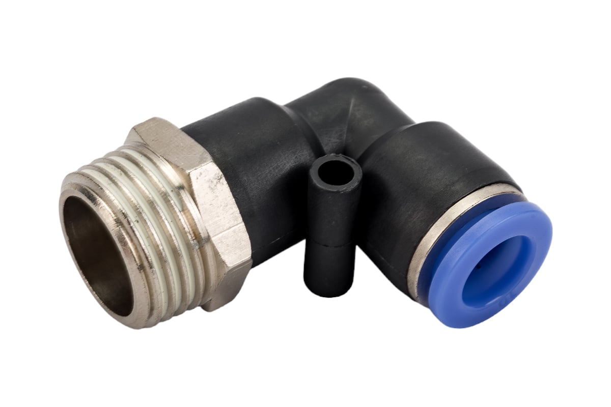 Фитинг угловой для пластиковых трубок (10 мм; 1/2М) ROCKFORCE RF-SPL10 ...