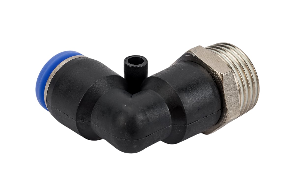 Фитинг угловой для пластиковых трубок (10 мм; 1/2М) ROCKFORCE RF-SPL10 ...