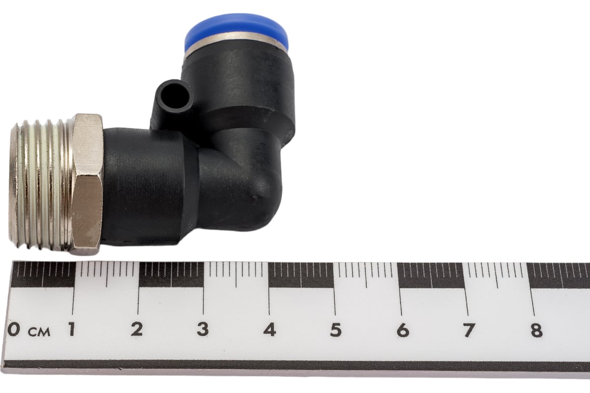 Фитинг угловой для пластиковых трубок (10 мм; 1/2М) ROCKFORCE RF-SPL10 ...