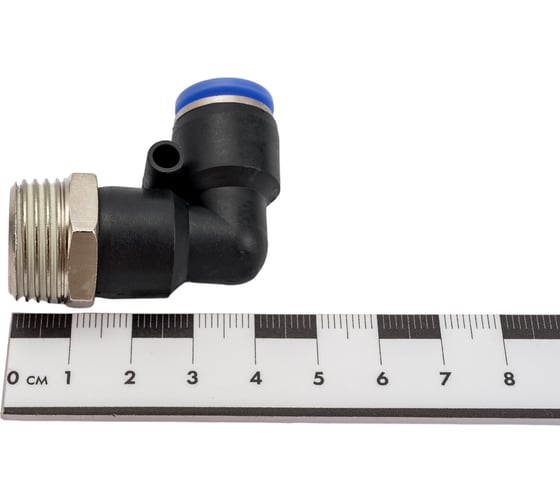 Фитинг угловой для пластиковых трубок (10 мм; 1/2М) ROCKFORCE RF-SPL10-04(2311)