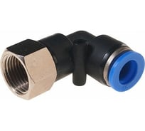 Фитинг угловой для пластиковых трубок (10 мм; 3/8F) ROCKFORCE RF-SPLF10-03(2322)