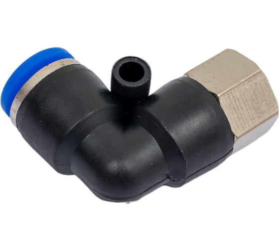 Фитинг угловой для пластиковых трубок (6 мм; 1/8F) ROCKFORCE RF-SPLF06-01(2316)