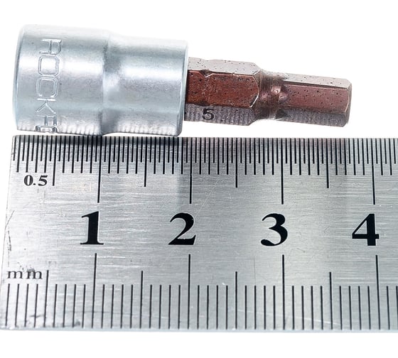 Головка-бита шестигранная (5 мм; 1/4; 37 мм) ROCKFORCE RF-3243205PR