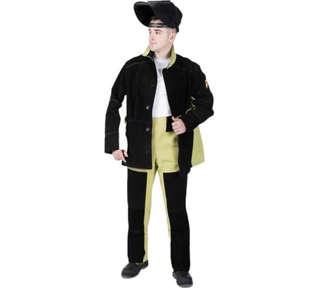 Костюм сварщика летний брезентовый со спилком р. 48-50, рост 182-188 MILL 4660319470008