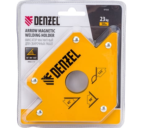 Фиксатор магнитный для сварочных работ усилие 50 LB DENZEL 97553