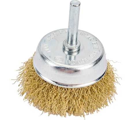 Щетка-крацовка чашечная (60 мм, латунированная проволока) GROSSMEISTER 021068002