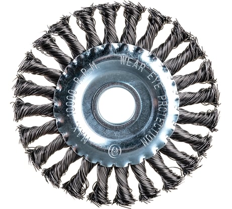 Щетка-крацовка дисковая (125 мм, стальная проволока) для УШМ GROSSMEISTER 021028002