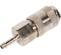 Штуцер мама-елочка 6 мм, никелированная сталь Aurora 37371