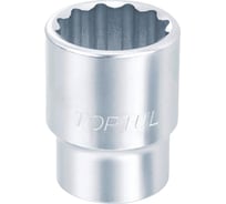Головка торцевая 12-гранная 6 мм, 3/8"DR TOPTUL BAEB1206