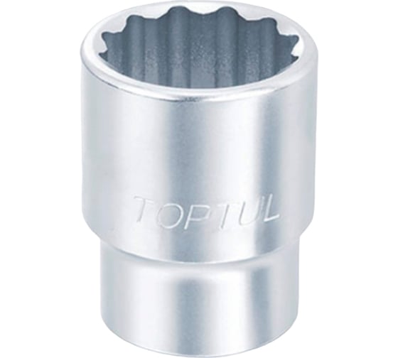 Головка торцевая 12-гранная 21 мм, 3/8"DR TOPTUL BAEB1221 1