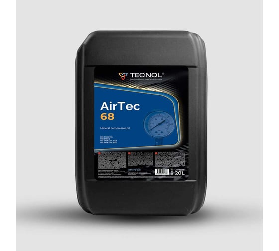Масло компрессорное AirTec 20 л 68 DIN 51506 VDL TECNOL 394176-020 1