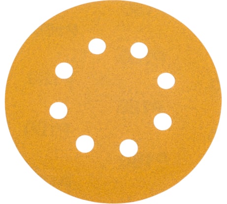 Круг абразивный GOLD LINE 125 мм, Р180, 8 отверстий, 100 шт Holex HAS-97128
