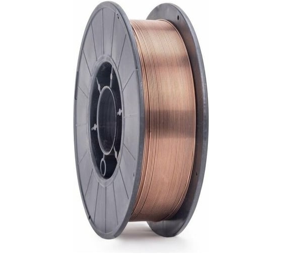 Проволока сварочная омедненная ER70S-6 (СВ08Г2С) 1 мм, катушка D200, 5 кг JULI WELD 821