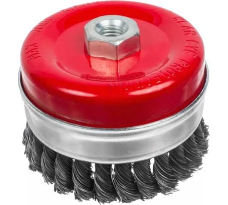 Щетка-крацовка чашечная усиленная стальная проволока 100 мм GROSSMEISTER 021148002