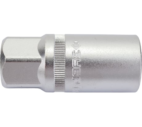 Торцовая головка свечная с резиновой вставкой МАСТЕР FLANK (1/2, Cr-V; 21 мм) Зубр 27728-21