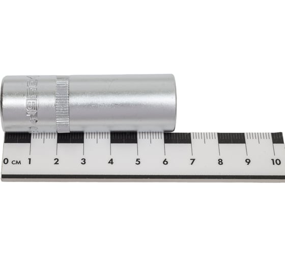Свечная торцовая головка с резиновой вставкой ЗУБР 1/2" 16 мм  27728-16