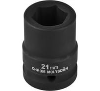 Головка торцевая ударная INDUSTRIE QUALITAT (21 мм; 3/4; FLANK; Cr-Mo; фосфатированная) Kraftool 27945-21_z01