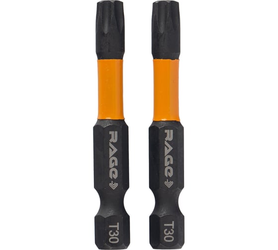 Набор бит ударных RAGE By VIRA IMPACT TORX T30 S2x50 мм 2шт. 554150