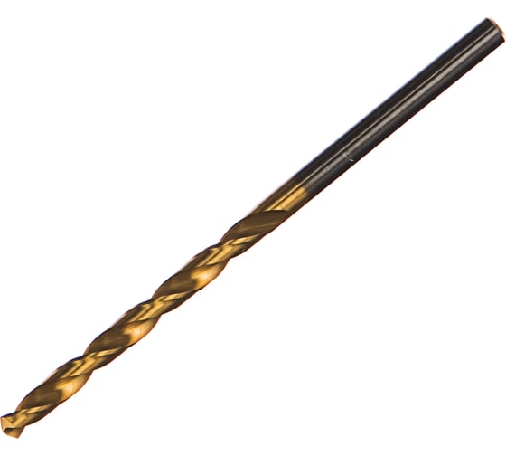 Сверло спиральное N VHM TiN H (3.8х43х75 мм) HOLEX 122301 3,8 1