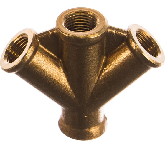 Разветвитель W-образный внутренняя резьба 1/4 ROCKFORCE RF-SP029/1(2036)
