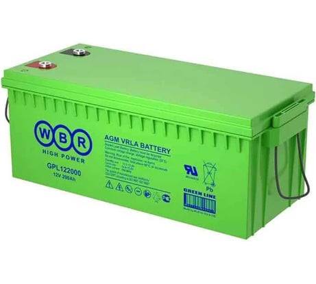 Аккумулятор для ИБП WBR GPL122000H 12В, 220 Ач УТ-00000251