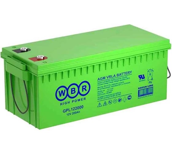 Аккумулятор для ИБП WBR GPL122000H 12В, 220 Ач УТ-00000251