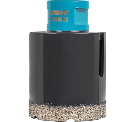 Коронка алмазная по керамограниту для УШМ 55 мм, вакуумная пайка BIHUI DBDF55