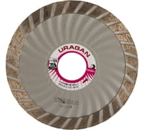 Алмазный отрезной диск Uragan Турбо+ эвольвентный для УШМ 105x22.2 мм 909-12151-105