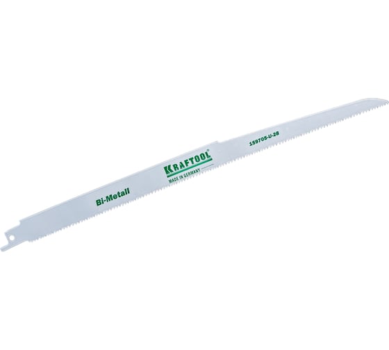 Полотно Kraftool по металлу/дереву для электроножовки S1222VF 1/2" S разведенные фрезерованные зубья Bi-Metall шаг 1.8-2.5 мм 280 мм 159705-U-28