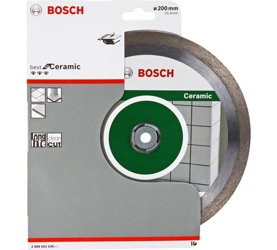 Алмазный диск Bosch Bf Ceramic 200х25.4 мм 2.608.602.636 1